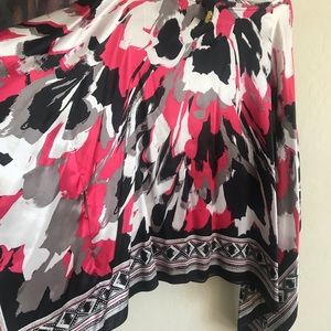 Multi color poncho shirt